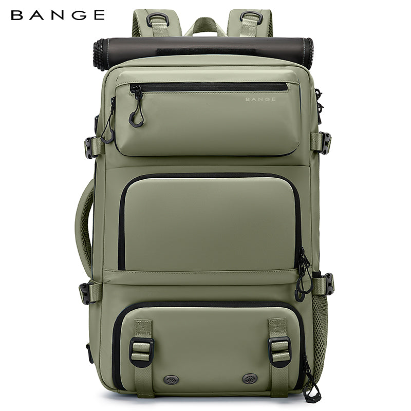 Zaino da viaggio multifunzionale BANGE con protezione antifurto rimovibile e scomparti per le scarpe 12
