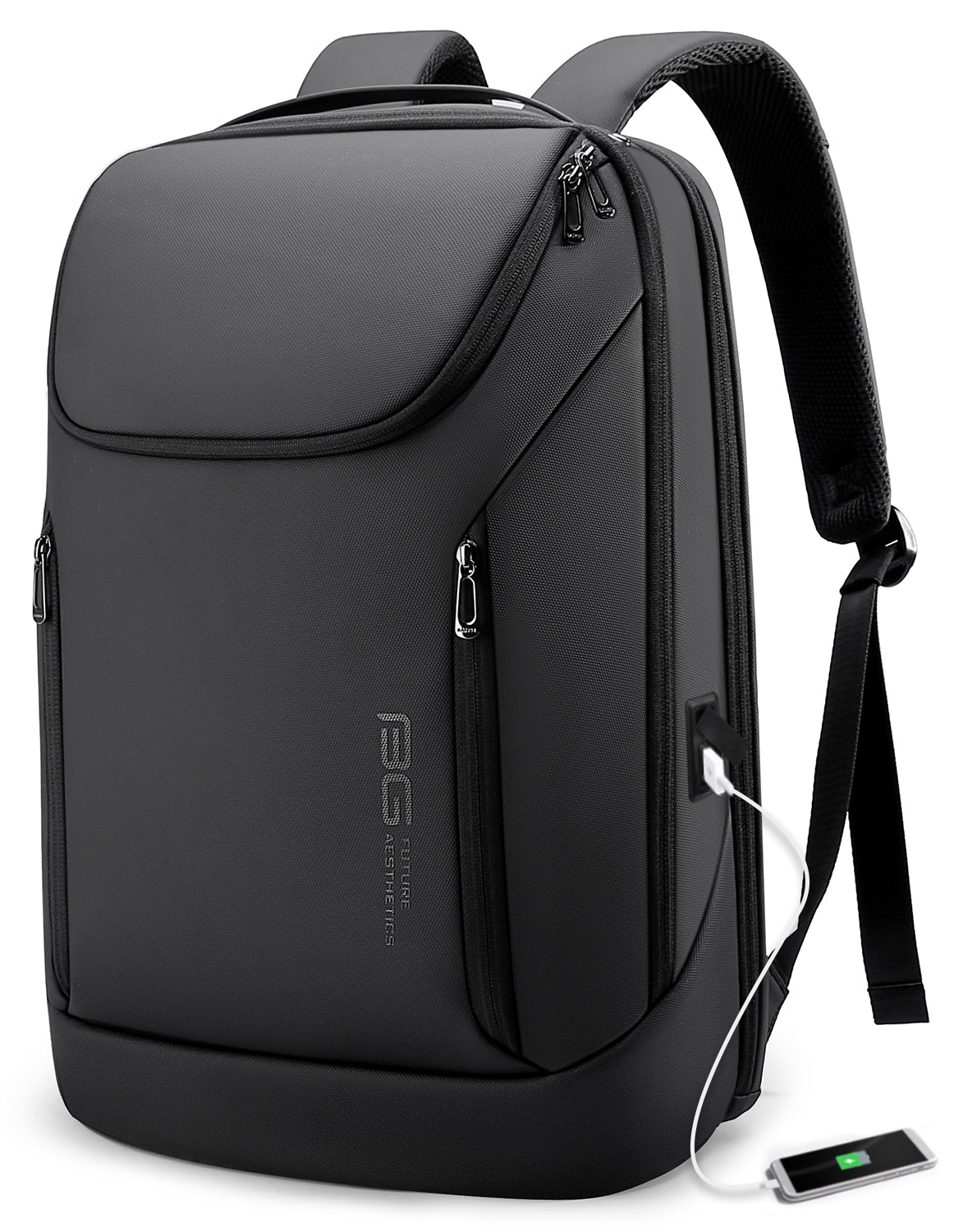 Zaino impermeabile BANGE Business adatto per laptop da 15,6 pollici con ricarica USB 0