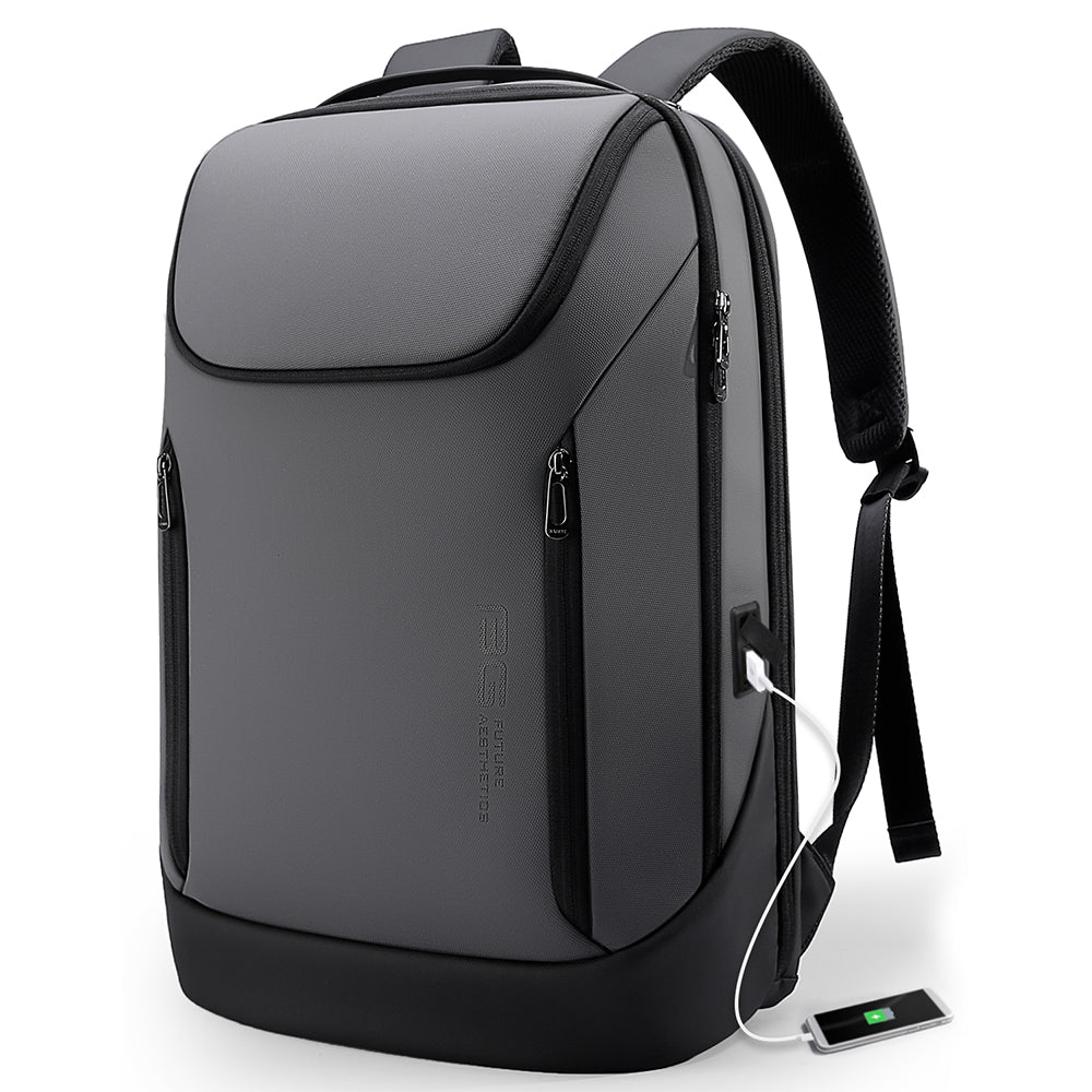 Zaino impermeabile BANGE Business adatto per laptop da 15,6 pollici con ricarica USB 1