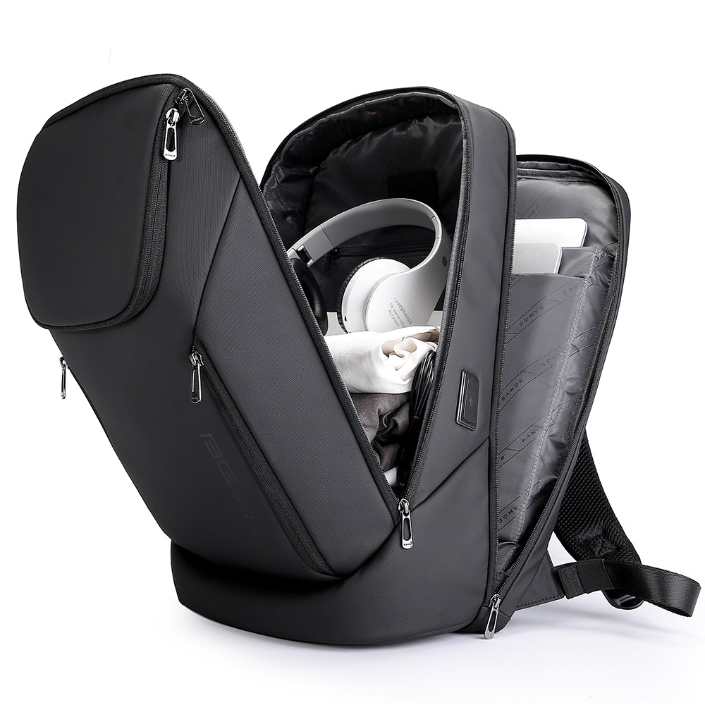Zaino impermeabile BANGE Business adatto per laptop da 15,6 pollici con ricarica USB 4