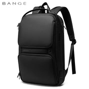 Zaino impermeabile sottile alla moda BANGE per laptop da uomo, adatto a 15,6 pollici 4