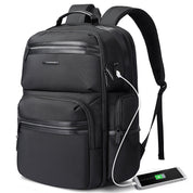 Zaino per laptop BANGE da uomo, zaini da viaggio d'affari con porta di ricarica USB, zaino da viaggio per il weekend 0