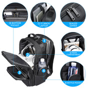 Zaino per laptop BANGE da uomo, zaini da viaggio d'affari con porta di ricarica USB, zaino da viaggio per il weekend 1