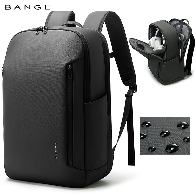 Zaino per laptop essenziale ergonomico e impermeabile da viaggio d'affari BANGE in saldo 0