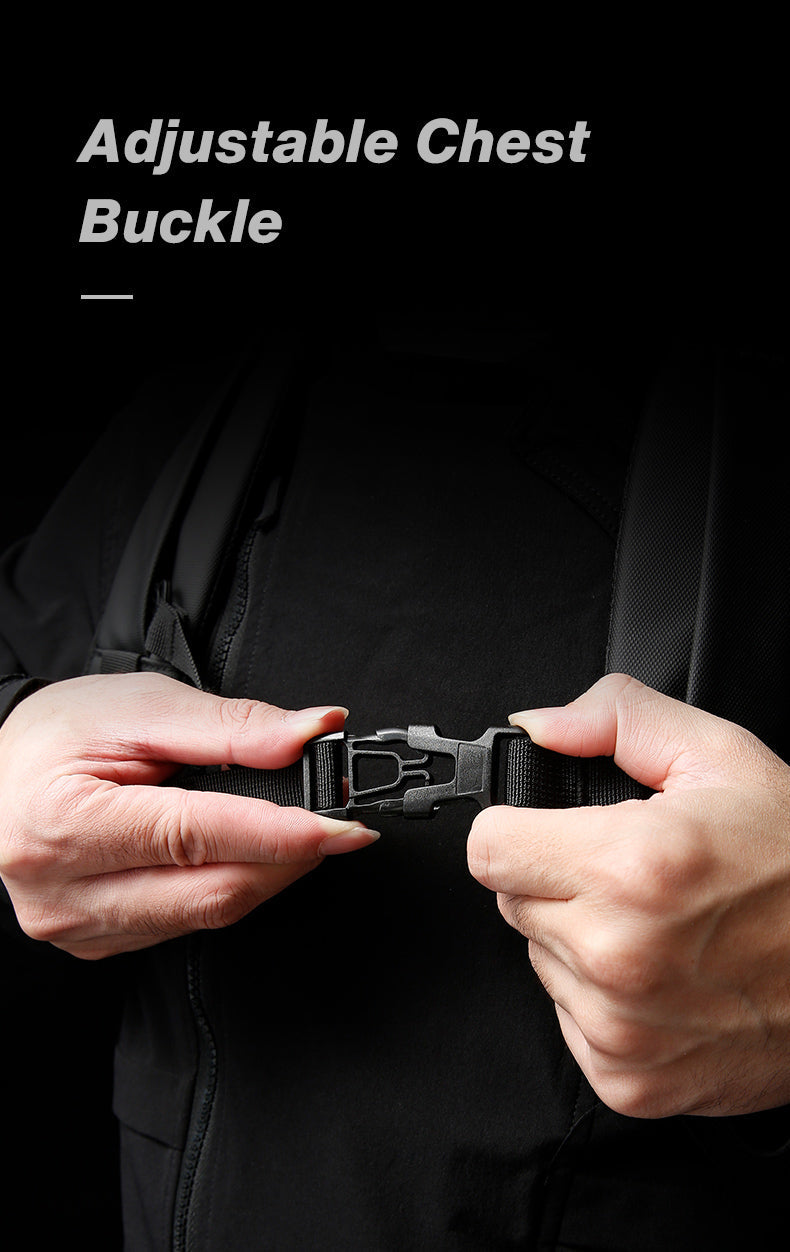 Zaino per laptop essenziale ergonomico e impermeabile da viaggio d'affari BANGE in saldo 8