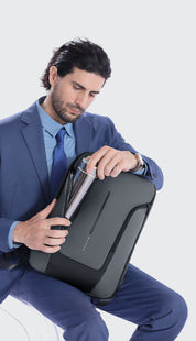 Zaino per laptop urbano impermeabile BANGE, elegante, con porta USB e laptop da 15,6 pollici 4