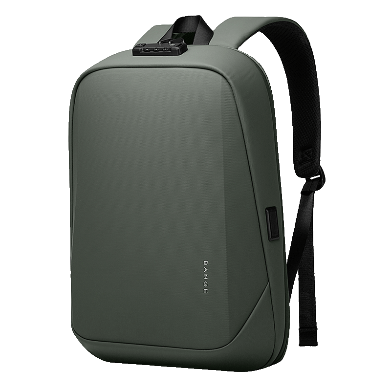 Zaino rigido antifurto BANGE con lucchetto TSA e porta USB 10