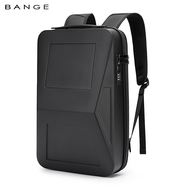 Zaino rigido antifurto espandibile BANGE con porta USB e organizer 0