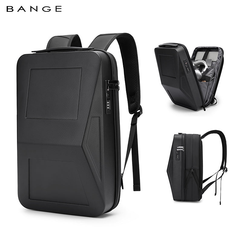 Zaino rigido antifurto espandibile BANGE con porta USB e organizer 1