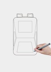 Zaino rigido antifurto espandibile BANGE con porta USB e organizer 3
