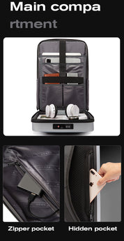 Zaino rigido per laptop BANGE con lucchetto TSA 8