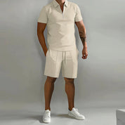 Migliora il tuo stile: polo e pantaloncini da uomo HENRY in due pezzi