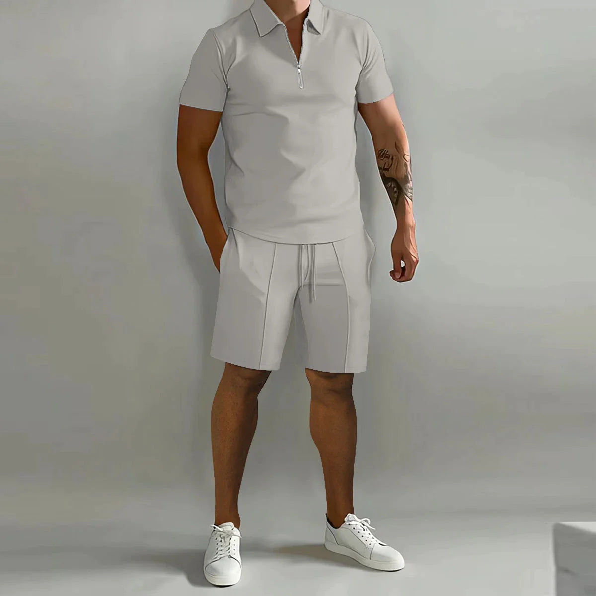 Migliora il tuo stile: polo e pantaloncini da uomo HENRY in due pezzi