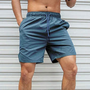  Short mentali maschili - Fit facile e rilassato - vita elastica con cordone - sopra il ginocchio-4