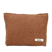Cuscino rettangolare marrone in velluto a coste, etichetta "Sozakka", design moderno, ideale per arredamento soggiorno o camera da letto.