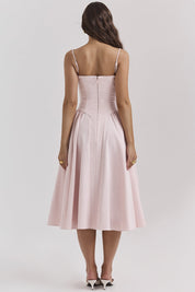 Bridget - Abito Vintage Elegante con Corsetto e Spalline Sottili
