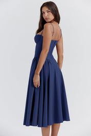 Bridget - Abito Vintage Elegante con Corsetto e Spalline Sottili