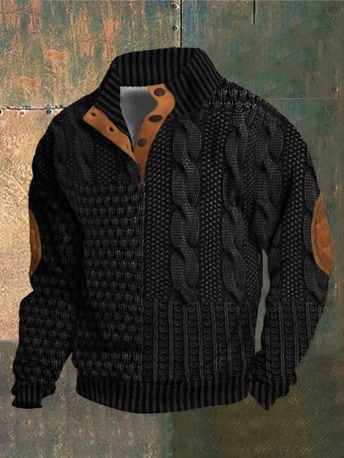 Maglia dolcevita da uomo in cashmere retrò con collo alto - Stile e Comfort Firmati Albert