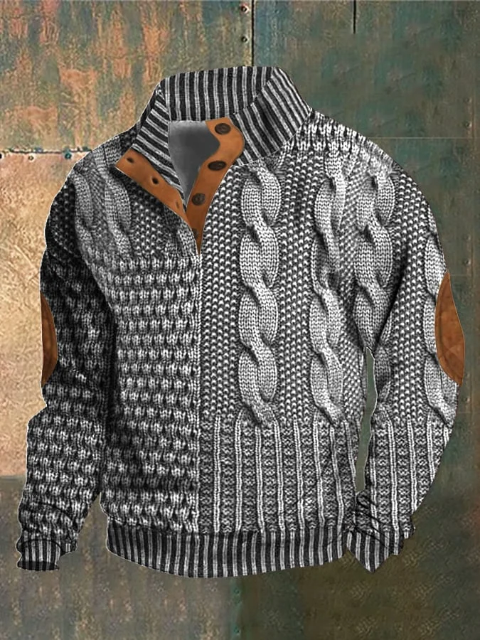 Maglia dolcevita da uomo in cashmere retrò con collo alto - Stile e Comfort Firmati Albert
