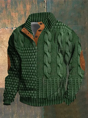 Maglia dolcevita da uomo in cashmere retrò con collo alto - Stile e Comfort Firmati Albert