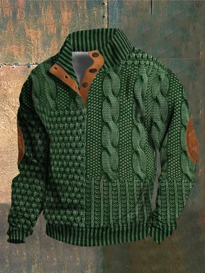 Maglia dolcevita da uomo in cashmere retrò con collo alto - Stile e Comfort Firmati Albert
