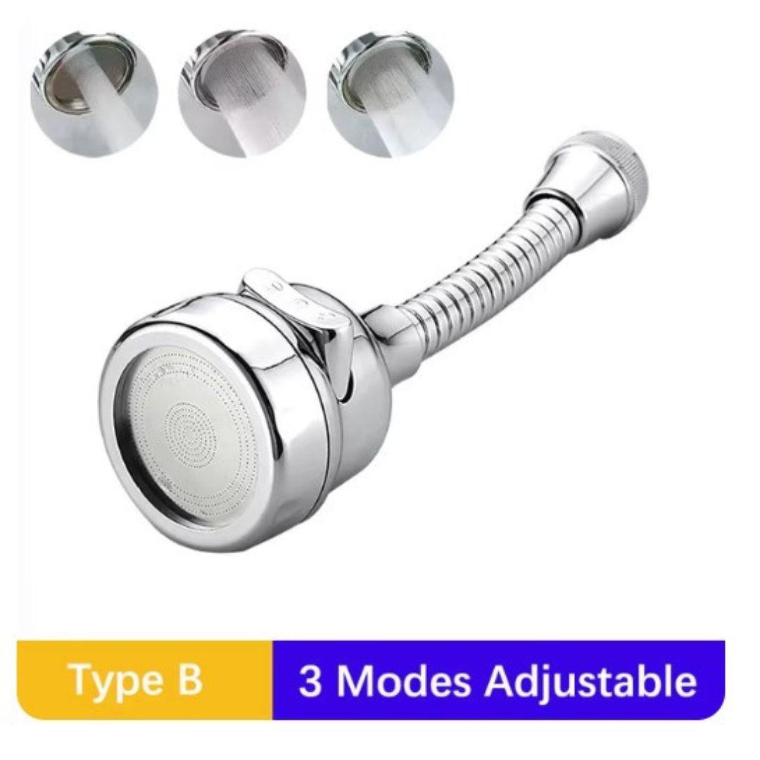Doccia a mano regolabile in acciaio inox, 3 modalità di spruzzo, tipo B. Design moderno, alta pressione, risparmio idrico, facile installazione.