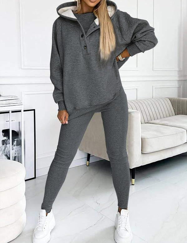 MILA | Cozy Three-Piece Lounge Set - Lizabella Fashion