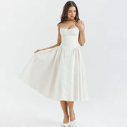 Bridget - Abito Vintage Elegante con Corsetto e Spalline Sottili