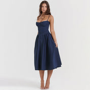Bridget - Abito Vintage Elegante con Corsetto e Spalline Sottili