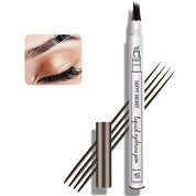 Penna per sopracciglia liquida a quattro punte, marrone, per trucco naturale e definito. Ideale per sopracciglia perfette e durature.