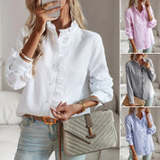 Camicia Drappeggiata in Cotone Lanasia: Eleganza e Comfort in Ogni Occasione