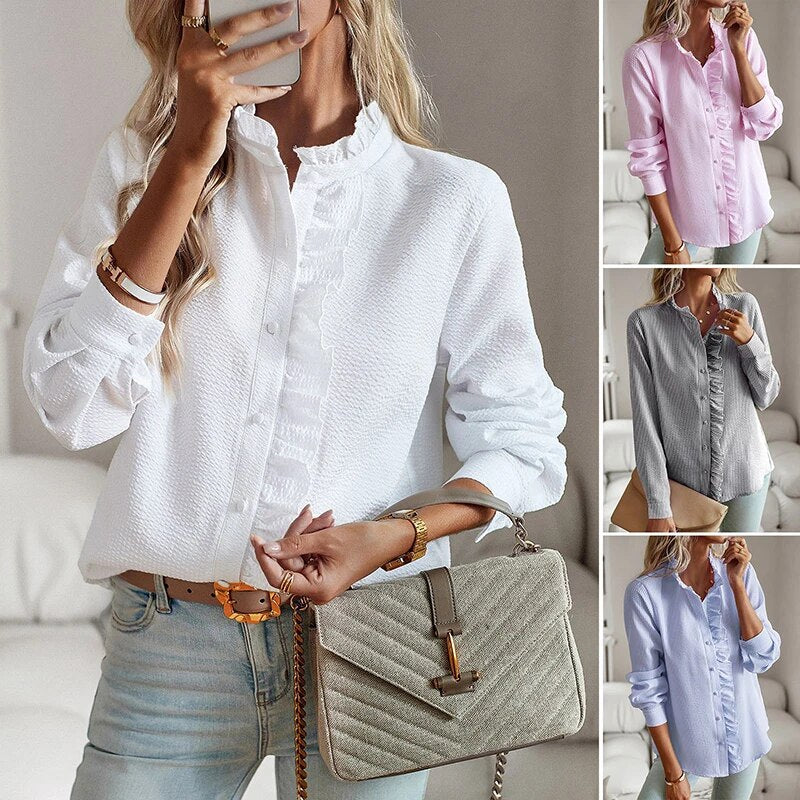 Camicia Drappeggiata in Cotone Lanasia: Eleganza e Comfort in Ogni Occasione