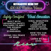 Giocattolo interattivo neon, certificato di sicurezza, sensazione virale sui social media, 500.000 milioni di visualizzazioni, amato da tutte le età.