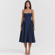 Bridget - Abito Vintage Elegante con Corsetto e Spalline Sottili