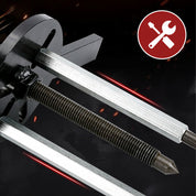 Estrattore cuscinetti a vite, attrezzo meccanico robusto in metallo, ideale per rimozione cuscinetti auto e moto. Accessorio officina professionale.