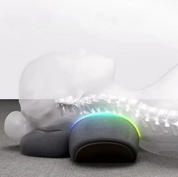 Cuscino ergonomico per supporto cervicale, design ortopedico, schiuma memory, adatto per allineamento colonna vertebrale, sollievo dal dolore al collo.