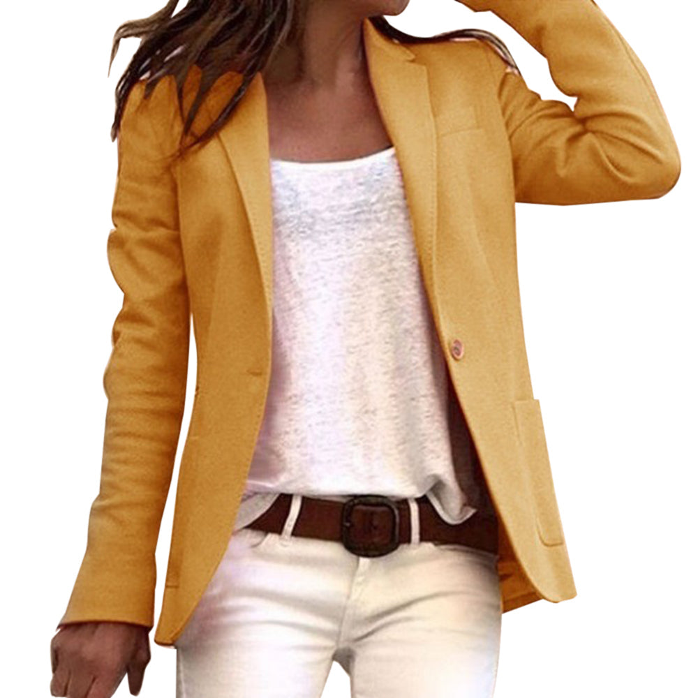 Jareth | Blazer da donna slim a maniche lunghe con bottoni rovesciati
