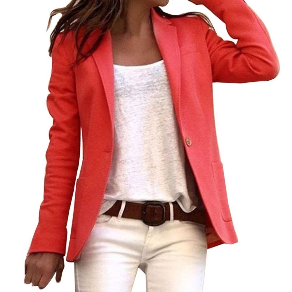 Jareth | Blazer da donna slim a maniche lunghe con bottoni rovesciati