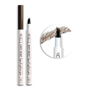 Penna per sopracciglia marrone con punta a pettine, ideale per un trucco preciso e naturale. Perfetta per definire e riempire le sopracciglia.