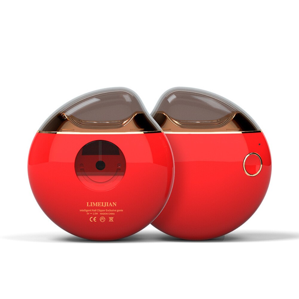 Due diffusori di aromi rossi a forma di sfera con coperchio trasparente, design moderno, ideali per aromaterapia e decorazione ambienti.